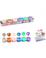 6 Set de Tempera Solida Metalizada (1 Set Trae: 6 PCS)