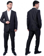 Traje Completo de Hombre Color Negro x12 Unds. Tallas: 48 - 50 - 52 - 54 - 56 - 58