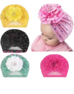 Turbante de Niña Colores Surtidos  x 12 Unds.