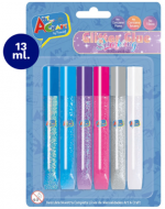 4 Set de Escarcha Glitter Glue Fantasia 6 Colores