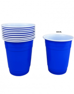 12 Pack de Vasos Desechables Plásticos. Capacidad : 500 ml (1 Pack: 10 PCS )
