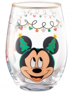 4 Set de Vasos de Vidrio Mickey (1 Set Trae 2 PCS) Medida: 550 ml aprox.