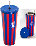 Vaso Tumbler Diseño U de Chile x 3 Unds. Medida: 700 ml aprox.