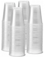 4 Set de Vasos Plasticos Transparentes (1 Set Trae 50 PCS) Medida: 500 cc aprox.