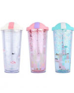 Vaso Infantil con Tapa Modelos Surtidos x 12 Unds. Medida: 650 ml aprox.