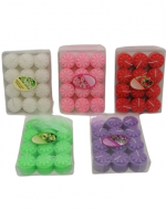 6 Set de Velas (1 Set Trae 12 PCS) Medida: 3 x 3.5 cm aprox.