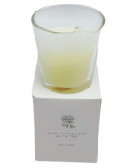 Vela Aromática Color Blanco x 12 Unds. Medidas: 7 x 7.5 cm aprox