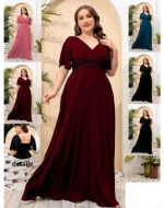 Vestido de Fiesta Colores Surtidos  x 12  Unds Talla: 2 XL - 3 XL - 4XL
