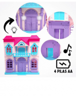 Casita Doble con Luz y Sonidos + Accesorios x 3 Unds.Medida: 33 x 67 x 10 cm aprox