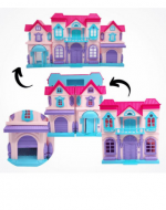 Casita Doble con Luz y Sonidos + Accesorios x 3 Unds.Medida: 33 x 67 x 10 cm aprox