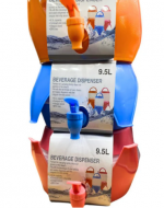 Dispensador de Agua Colores Surtidos  x 4 Unds.Medida: 9.5 Litros