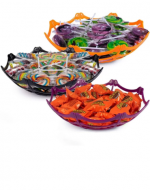 Bandeja de Plástico Halloween x 12 Unds.Medida: 27 cm aprox.