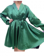Vestido de Satín Colores Surtidos x 12 Unds. Talla: S/M L/XL