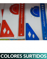 12  Set de Regla Geométrica   (1 Set Trae : 3 PCS)