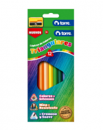 6 Cajas de Lápices 12 Colores Ergonómico Triangulares Torre