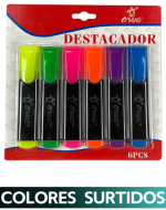 Destacadores Resaltadores  x 12 Unds.Medidas: 2 x 11 cm aprox