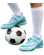 Zapatillas de Fútbol Color Celeste x 12 Pares. Talla: 36 - 41