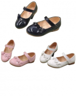 Zapatos de Charol Colores Surtidos x 24 Pares. Talla: 25  al 30