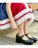 Zapatos de Cueca Opaco Color Negro x 18 Pares. Talla: 36 al 41