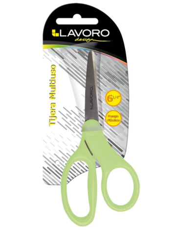 Tijera Multiuso 6 1/4" Colores Surtidos x 6 Unds. Medidas: 13 cm aprox