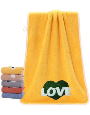 Toalla de Mano Love Microfibra Colores Surtidos x 12 Unds. Medida: 35 x 75 cm aprox.