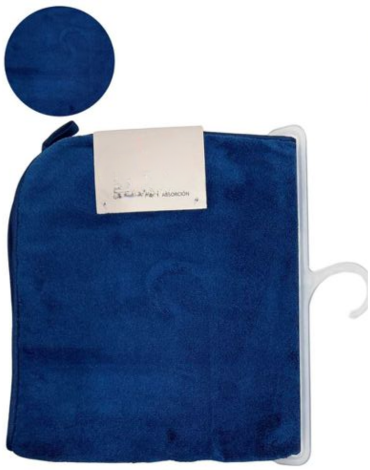 Toalla de Mano Microfibra Color Azul Marino x 12 Unds. Medida: 50 x 90 cm aprox.