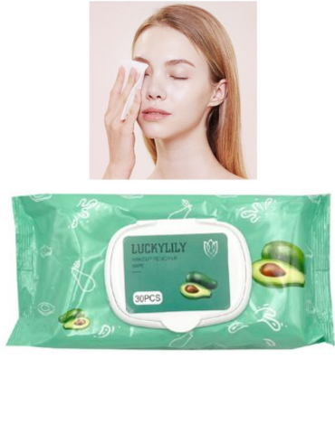 12 Set de Toallas Húmedas Desmaquillantes Palta (1 Set Trae 30 PCS)