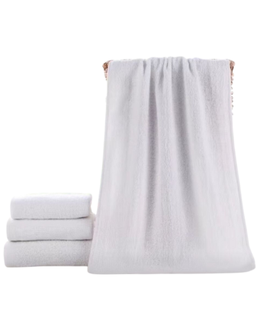Toalla de Baño Color Blanco x 6 Unds. Medida: 70 x 140 cm aprox.