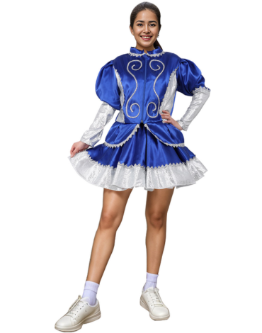 Traje Caporal de Mujer Color Azul (Elegir Talla) x 1 Und. Talla: S - M - L