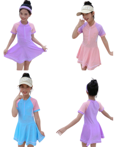 Traje de Baño para Niña Colores Surtidos x 12 Unds.Talla: 6 a la 12