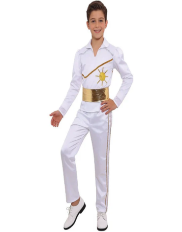 Traje Caporal Niño Color Blanco x 4 Unds. Talla: 5/6 - 7/9 - 10/12 - 13/14 años aprox.