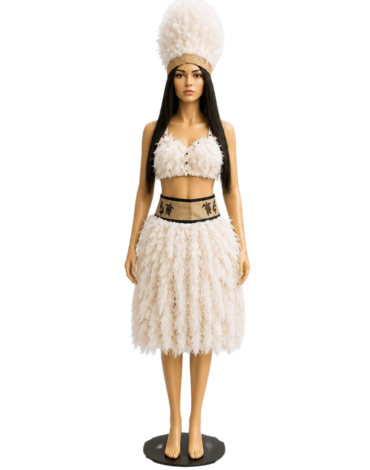Traje Pascuense Mujer Color Blanco x 3 Unds. Talla: S - M - L - XL