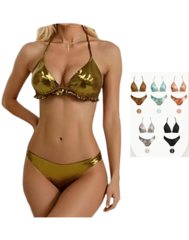 Traje de Baño 2 Piezas Colores Surtidos x 12 Unds. Talla: 38 al 44
