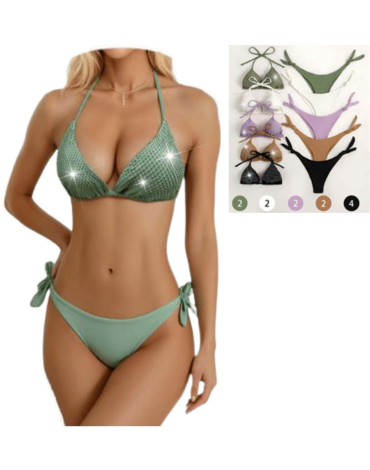 Traje de Baño 2 Piezas Colores Surtidos x 12 Unds. Talla: 38 al 46