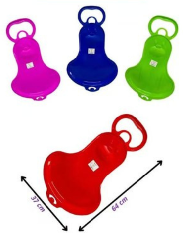 Trineo De Nieve Colores Surtidos x 4 Unds.Medida : 64 x 37cm aprox.