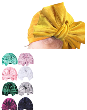 Turbante Plush de Niña  x 12 Unds.