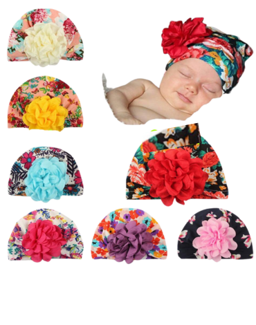 Turbante de Bebe Colores Surtidos  x 12 Unds.
