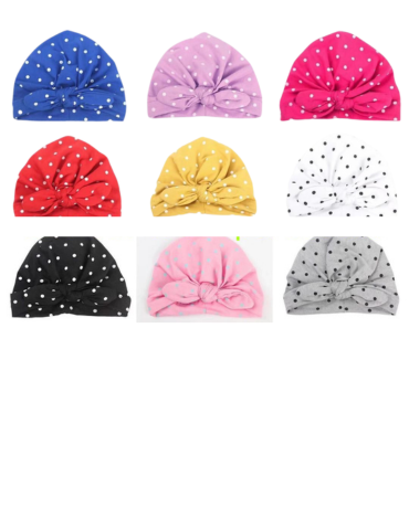 Turbante de Bebe Colores Surtidos  x 12 Unds.