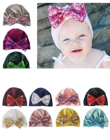 Turbante de Bebe Colores Surtidos  x 12 Unds.