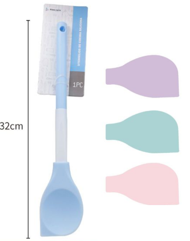 Utensilio de Silicona para Cocina Colores Surtidos x 6 Unds. Medida: 32 cm aprox.