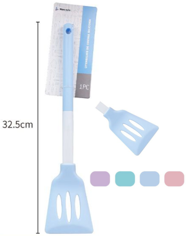 Utensilio de Silicona para Cocina Colores Surtidos x 6 Unds. Medida: 32.5 cm aprox.