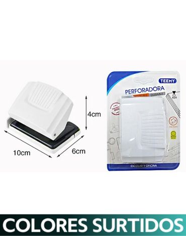 Perforadora x 10 Unds. Medidas: 10 x 6 x 4 cm Aprox