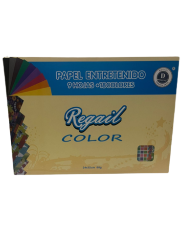 6 Carpeta Papel Entretenido Regail (1 Set Trae: 9 Hojas)