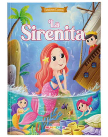 Libro La Sirenita Fabulosos Cuentos x 6 Unds.