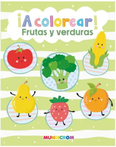 Libro ¡A Colorear! Frutas y Verduras x 6 Unds.