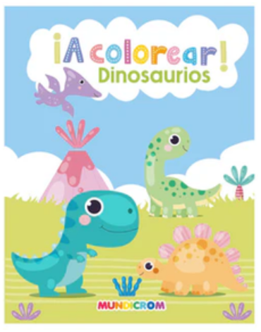Libro ¡A Colorear! Dinosaurios x 6 Unds.