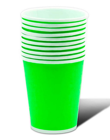 144 Pack de Vasos Desechables de Cartón. (1 Pack: 10 PCS ) Medidas: 87 x 75 x 53 mm aprox.