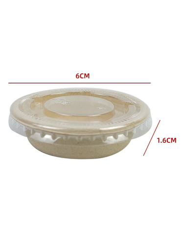 Vaso con Tapa Plástica Desechable x 300 Unds. Medidas : 6 × 1.6 cm aprox.