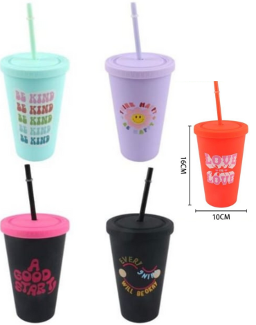 Vaso Tumbler Modelos Surtidos x 6 Unds. Medida:450 ML
