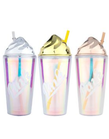 Vaso Frase con Bombilla Modelos Surtidos x 12 Unds. Medida: 450 ml aprox.